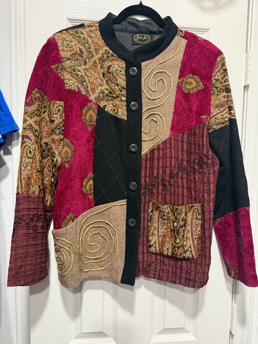 Vintage Julia Kim Patchwork Jacket - Size L